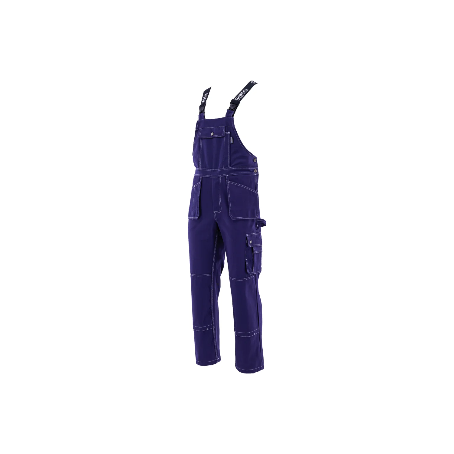 Sara Workwear Szerelő kantáros nadrág BOSMAN Világos tengerészkék