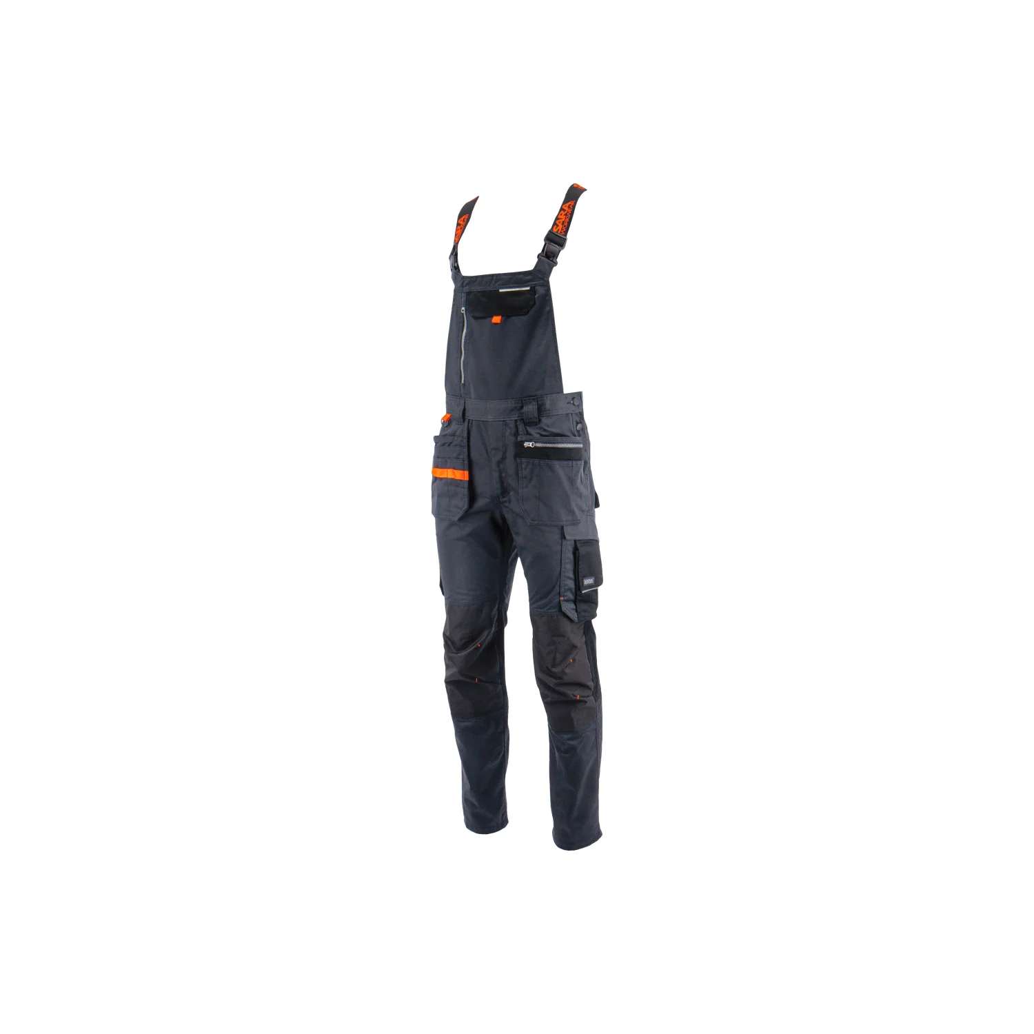 Sara Workwear Szerelő kantáros nadrág MONTER Grafitszürke