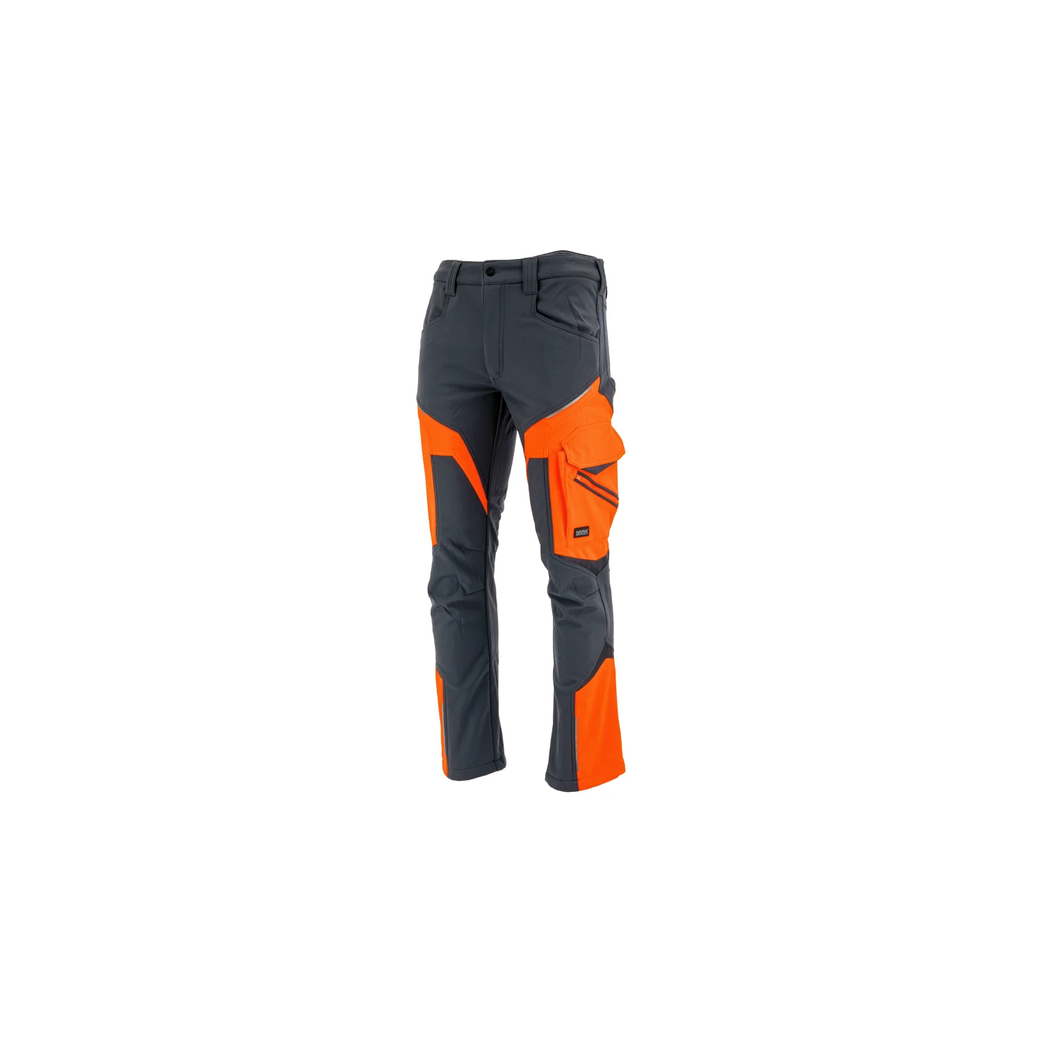 Sara Workwear Softshell deréknadrág COMFORT WINTER Grafitszürke