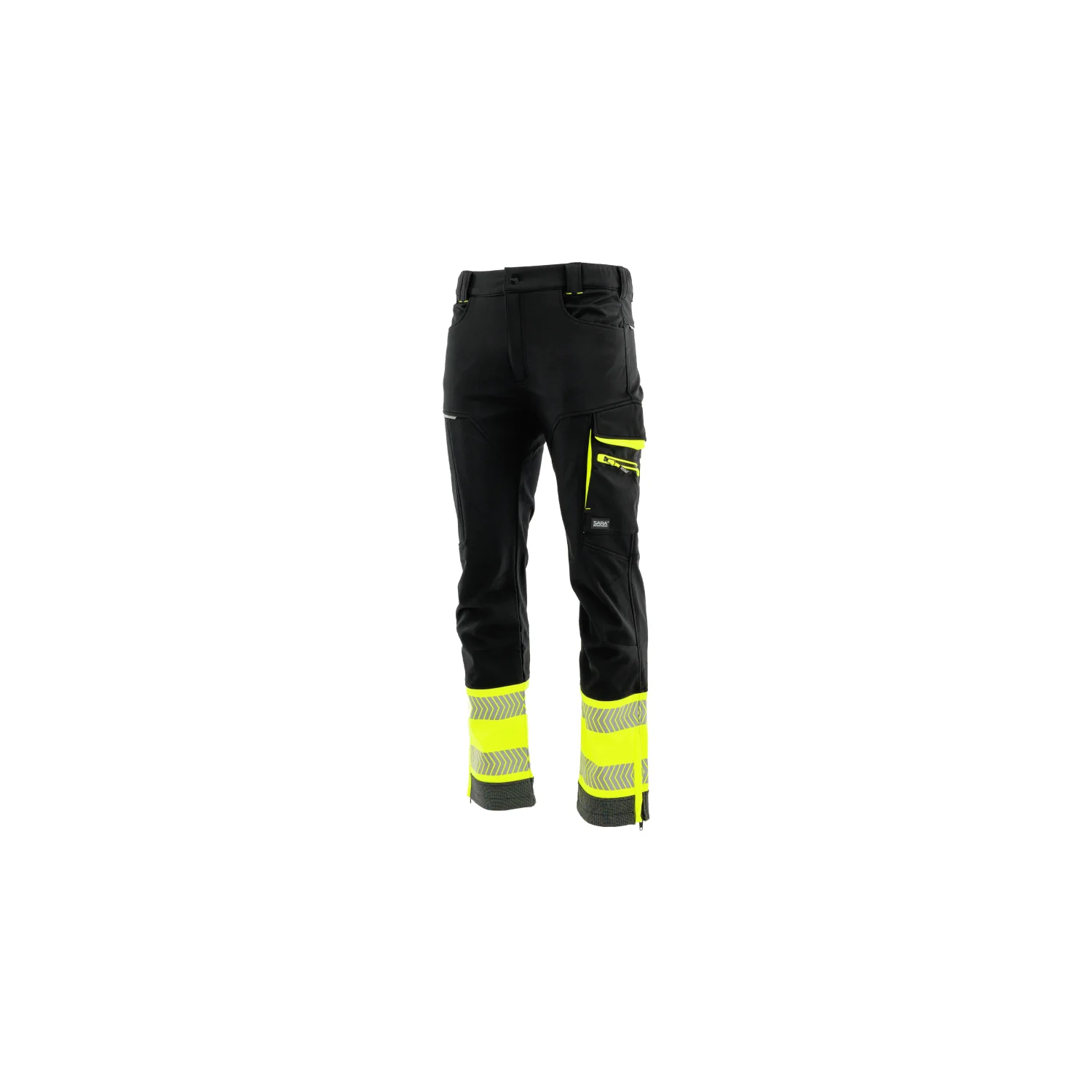 Sara Workwear Softshell deréknadrág COMFORT NEO WINTER Fekete