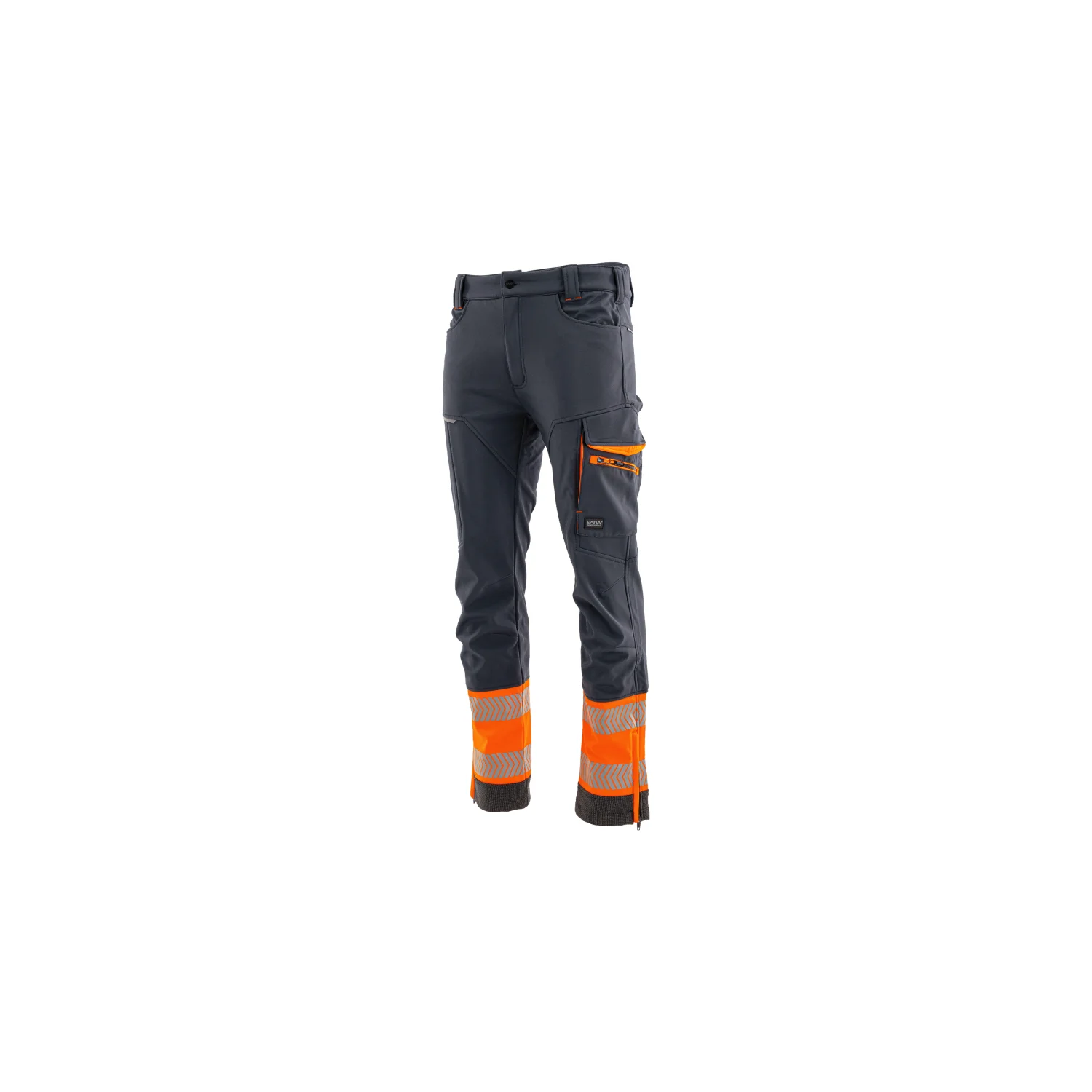 Sara Workwear Softshell deréknadrág COMFORT NEO WINTER Grafitszürke