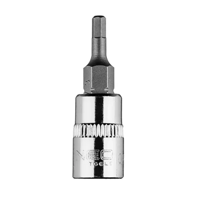 NEO Imbusz dugókulcs 1/4" H3, 37mm, min. rendelés: 5db