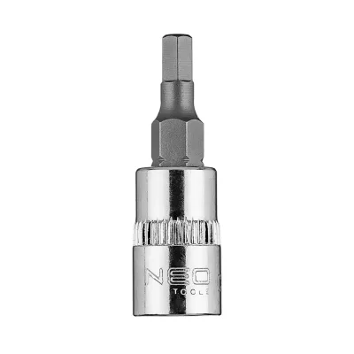 NEO Imbusz dugókulcs 1/4" H4, 37mm, min. rendelés: 5db