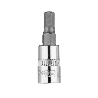NEO Imbusz dugókulcs 1/4" H5, 37mm, min. rendelés: 5db