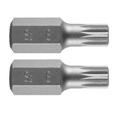 NEO Spline bit, 3/8", M8x30mm, S2, 2db kulcs