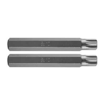 NEO Spline bit, 3/8", M10x75mm, S2, 2db kulcs