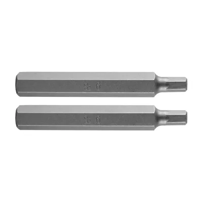 NEO Imbusz bit, 3/8", 6x75mm, S2, 2db kulcs