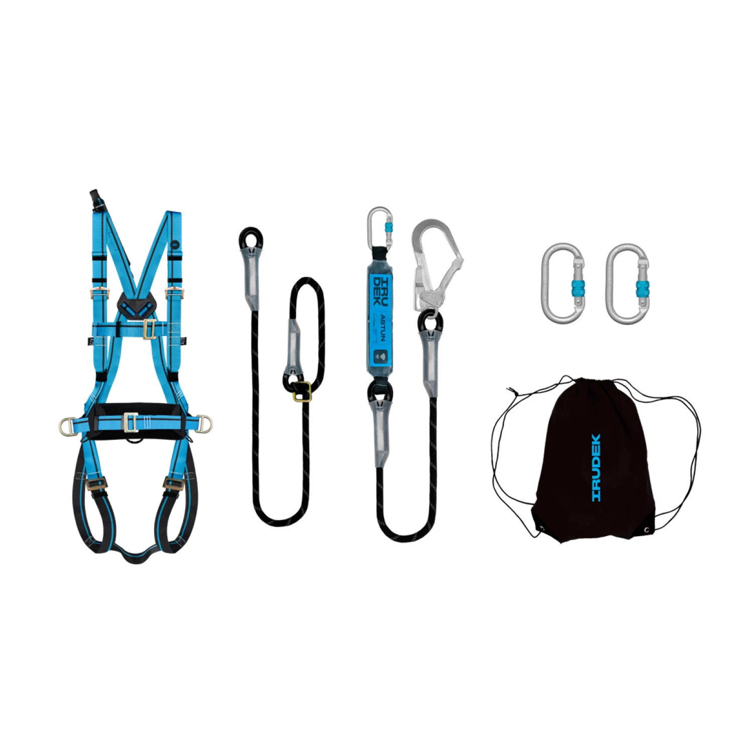 Irudek Heveder szett Irudek Everest, Light 4 + 981 + Fasten 239 + Astun I 140HSS, kék/fekete, L-XL