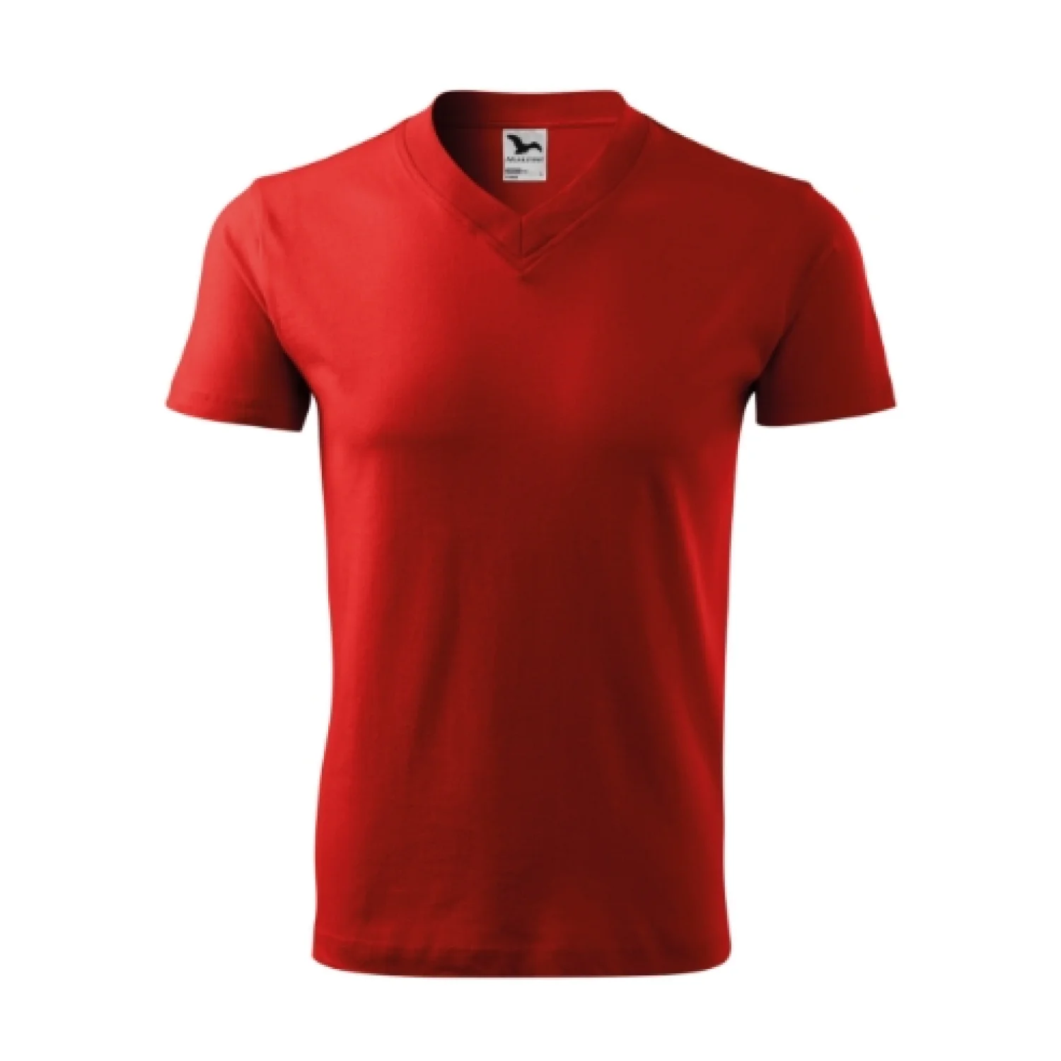 MALFINI V-neck piros 07