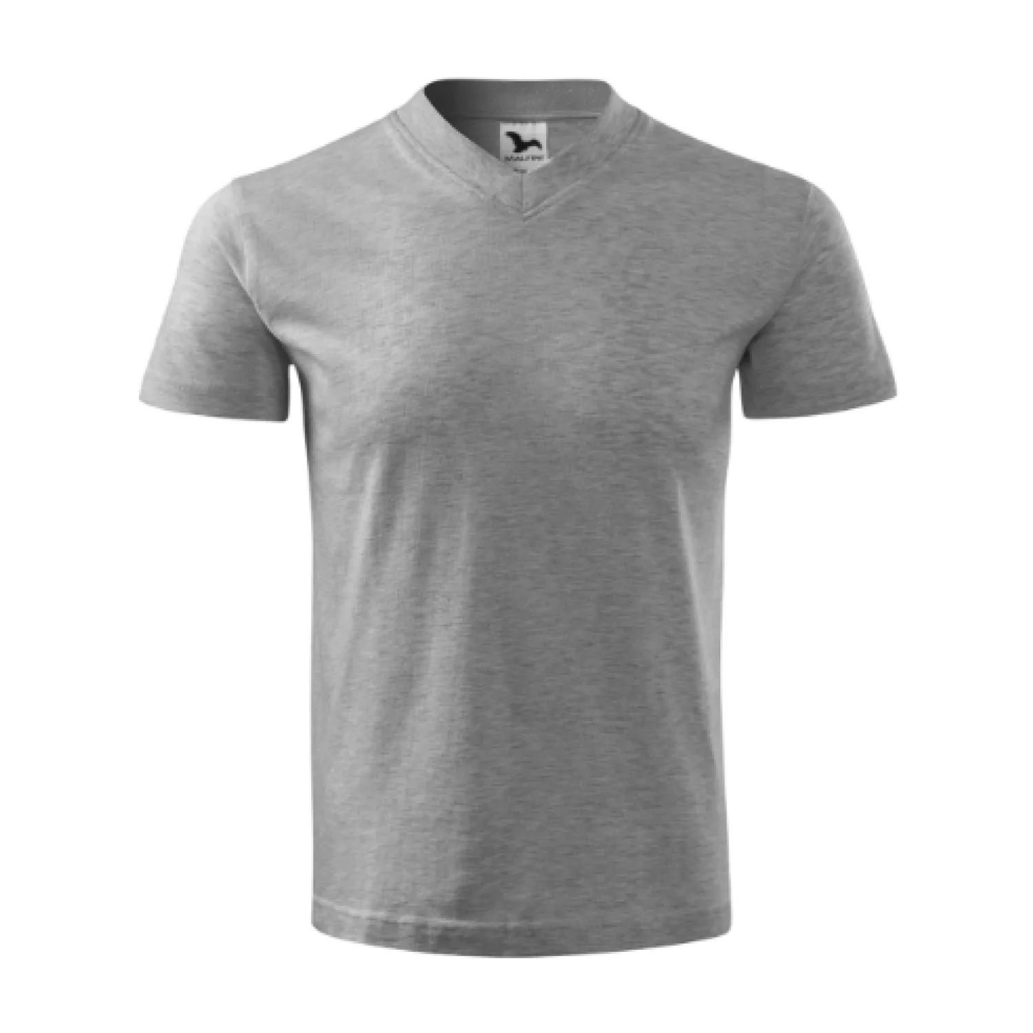 MALFINI V-neck sötétszürke melírozott 12