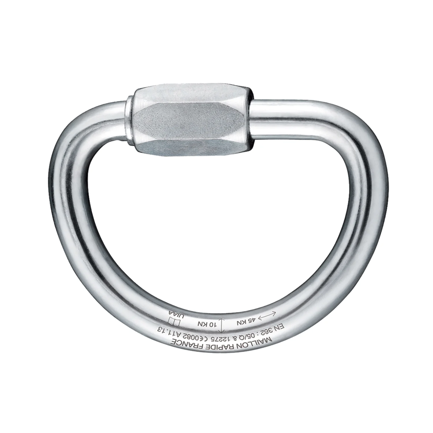 Irudek Karabiner Irudek Maillon D-Link 10, acél, 10mm
