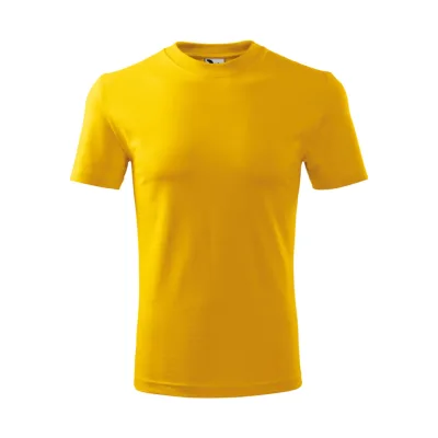 Rock Safety Unisex környakas póló, sárga, 200 g/m²