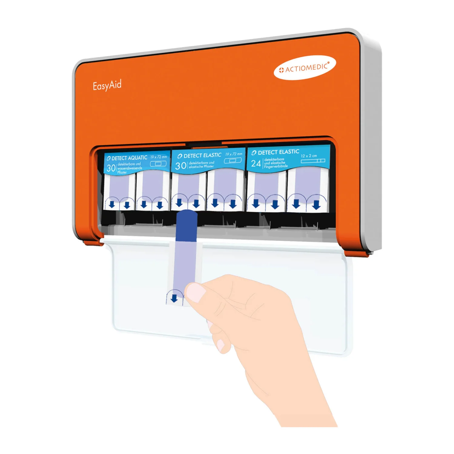 Actiomedic EasyAid DETECT II adhesive bandage dispenser