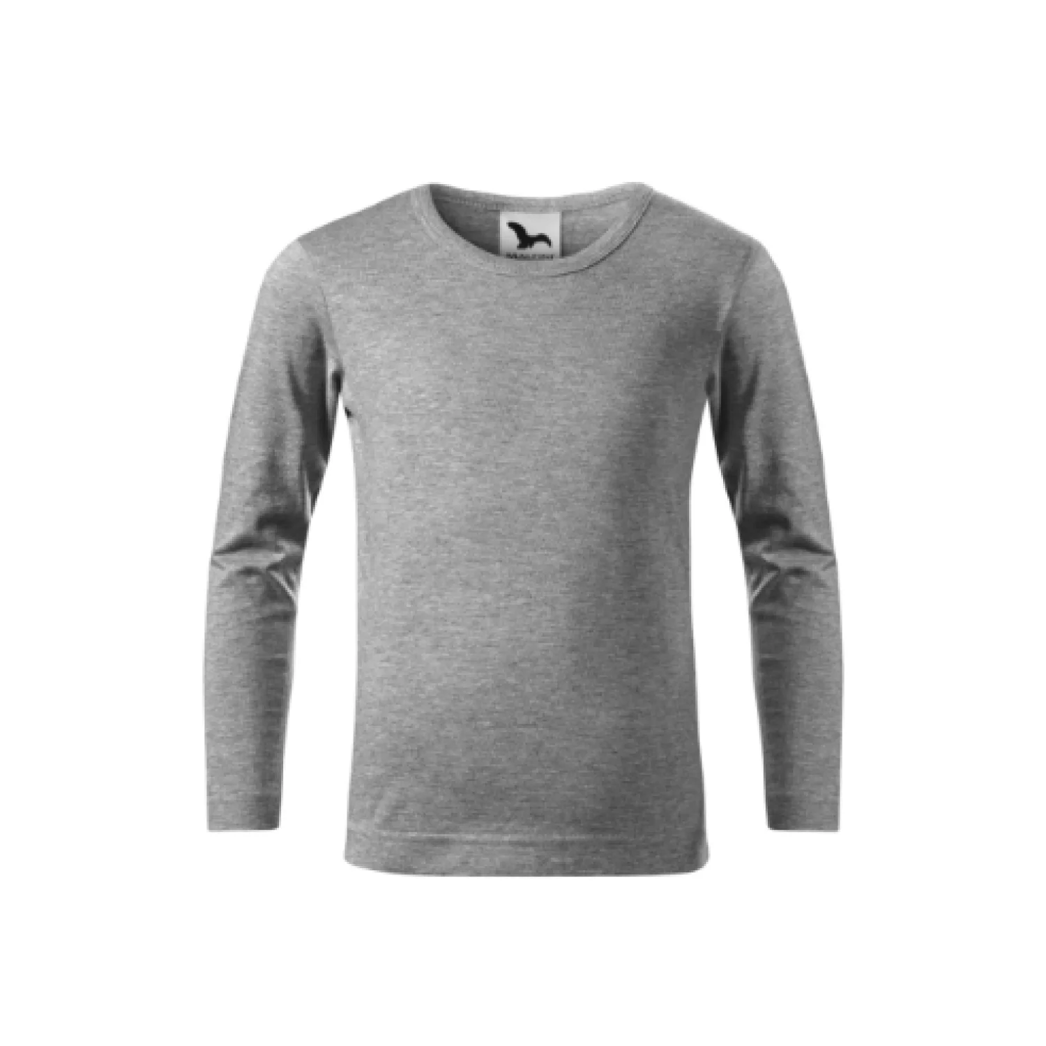 MALFINI Fit-T LS sötétszürke melírozott 12