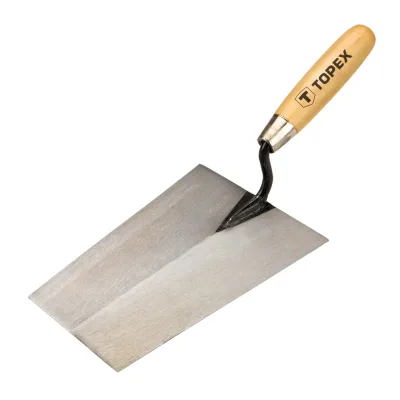 TOPEX Kőműves kanál trapéz 200x140mm építőipari kéziszerszám
