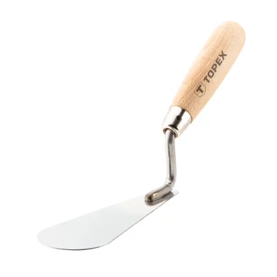 TOPEX Stukkókanál rozsdamentes 160x55x20mm építőipari kéziszerszám