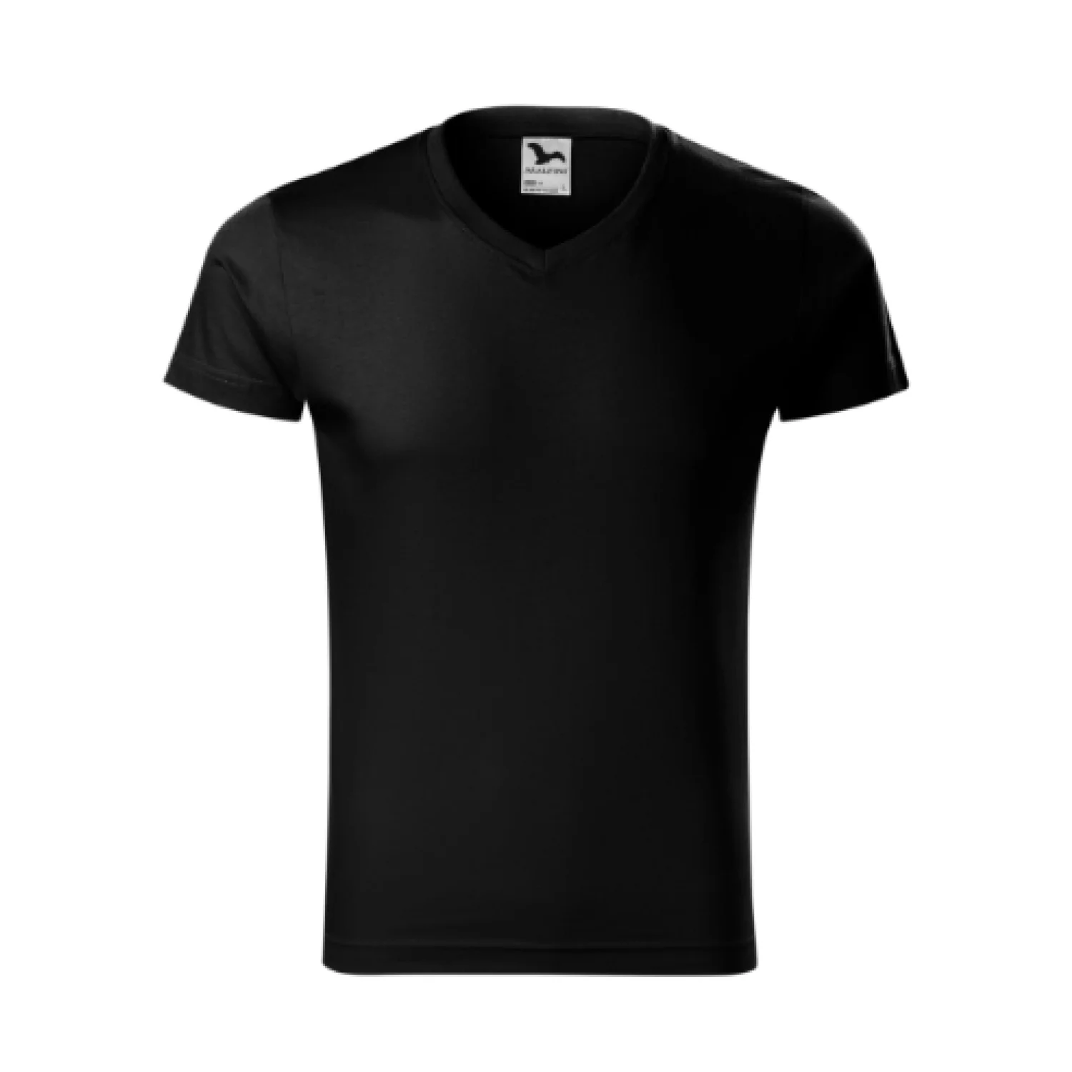 MALFINI Slim Fit V-neck fekete 01
