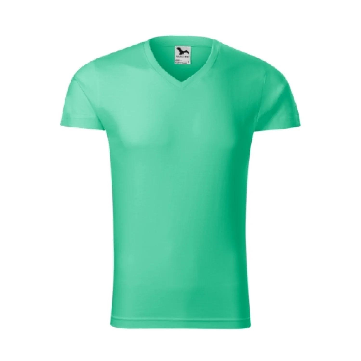 MALFINI Slim Fit V-neck menta 95