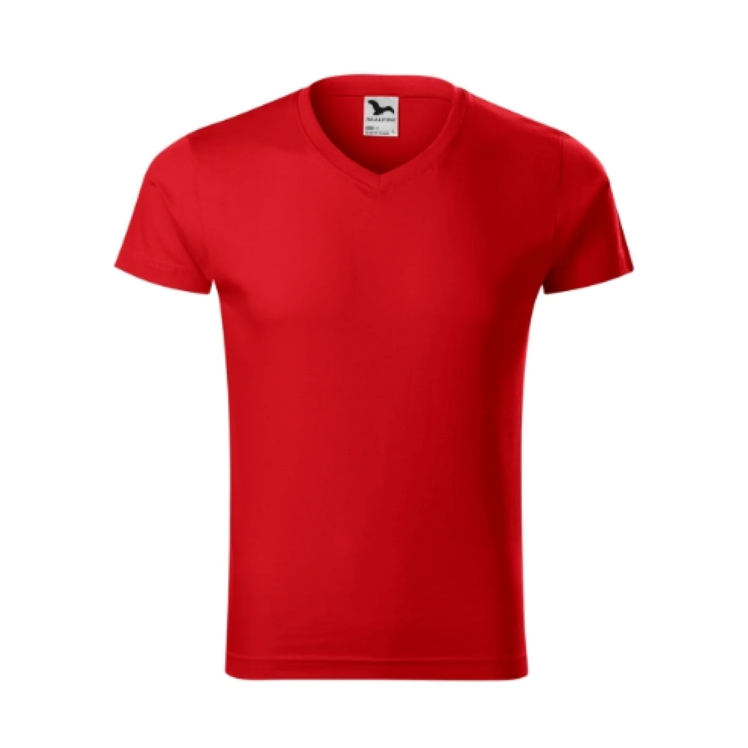 MALFINI Slim Fit V-neck piros 07