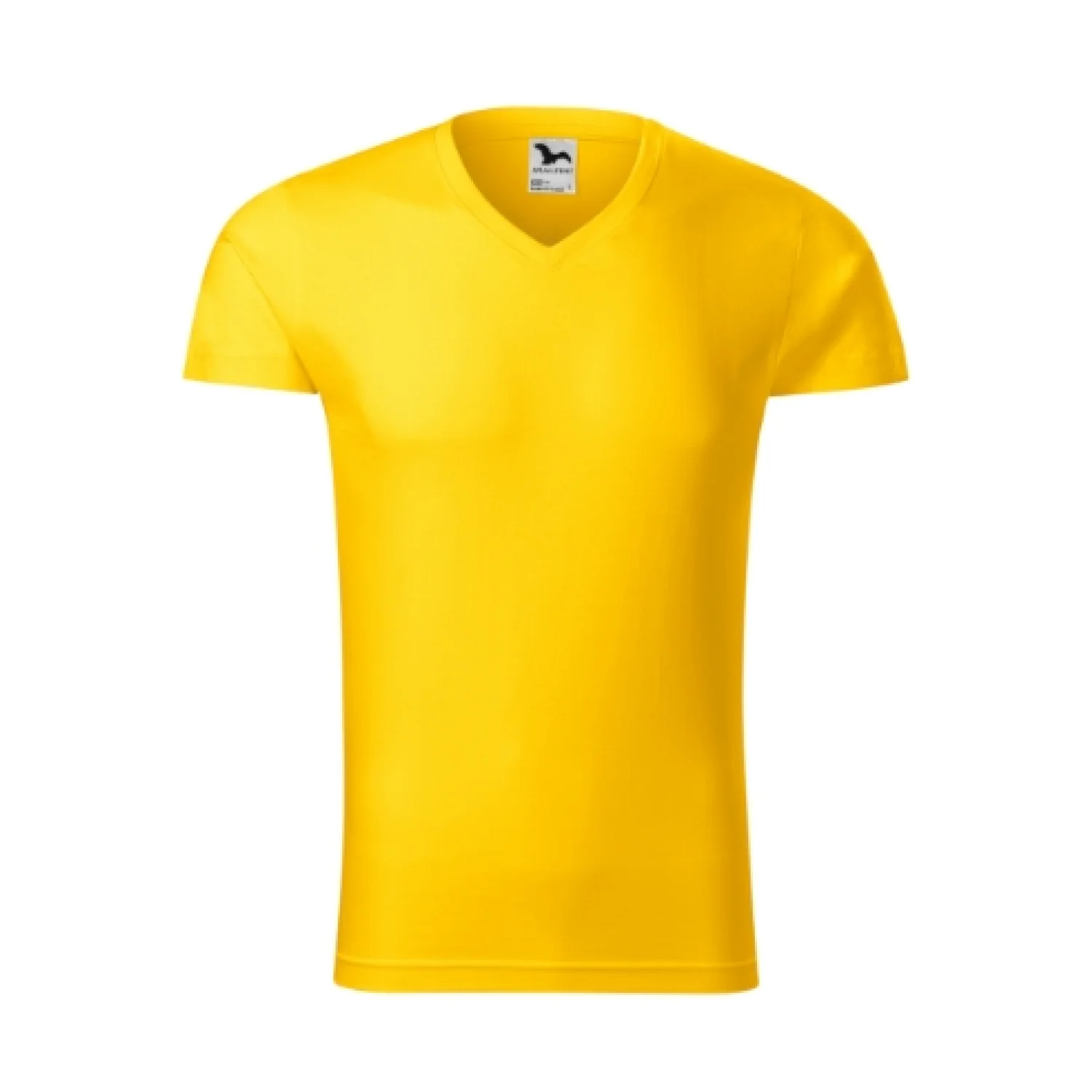 MALFINI Slim Fit V-neck sárga 04