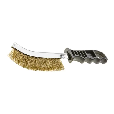 TOPEX Spidkefe, drótkefe, 240mm, réz, hullámos, min. rendelés: 6db építőipari kéziszerszám