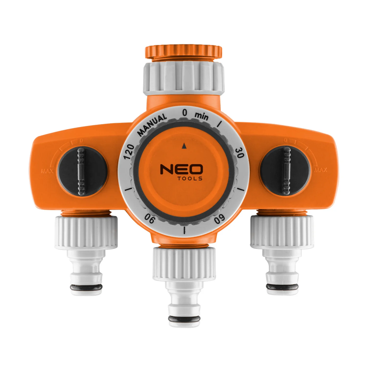 NEO Mechanikus öntözőidőzítő óra, 3 utas, max.120perc