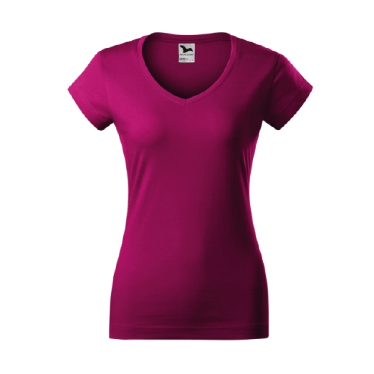 MALFINI Fit V-neck fukszia 49