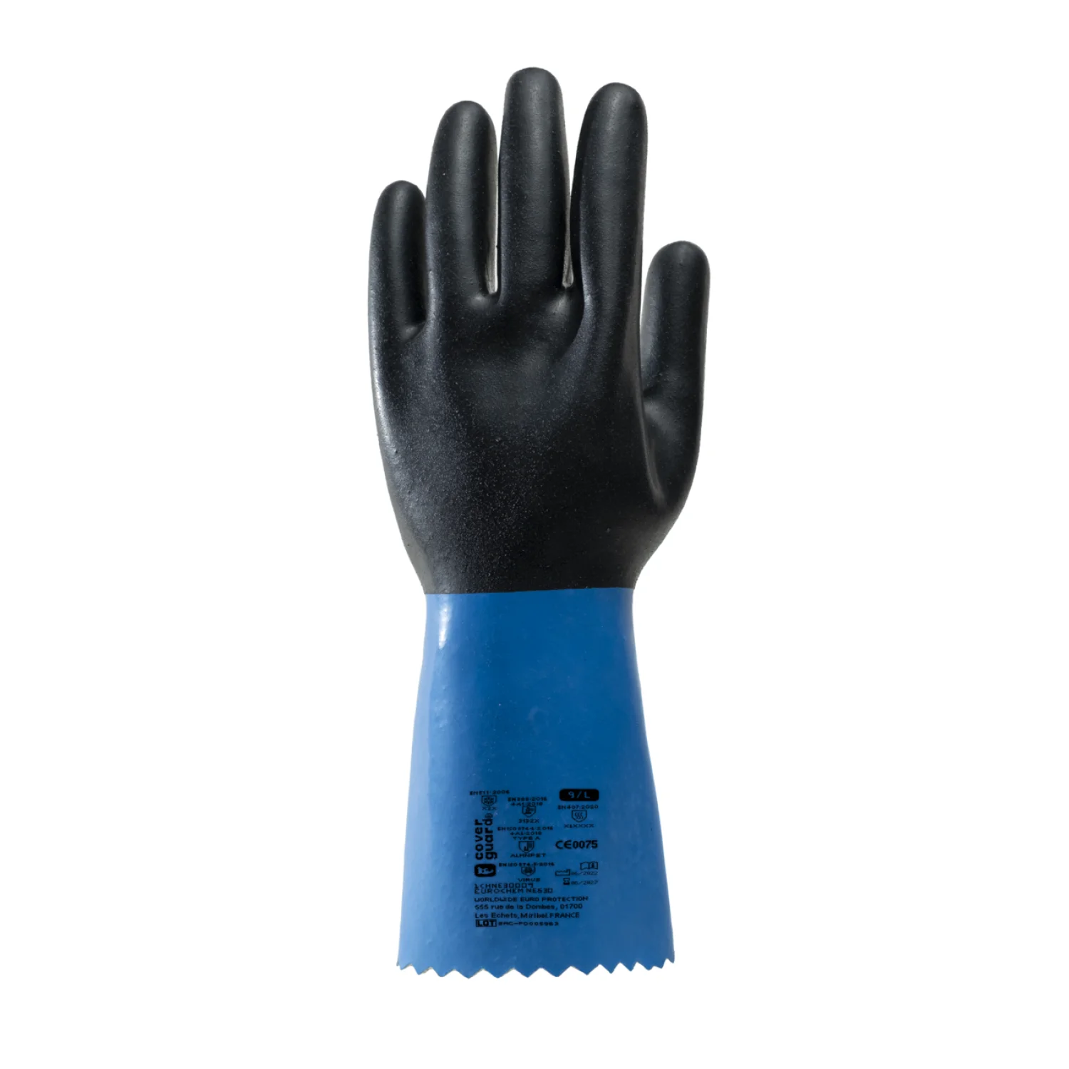 Coverguard EUROCHEM NE530 S6 Fekete