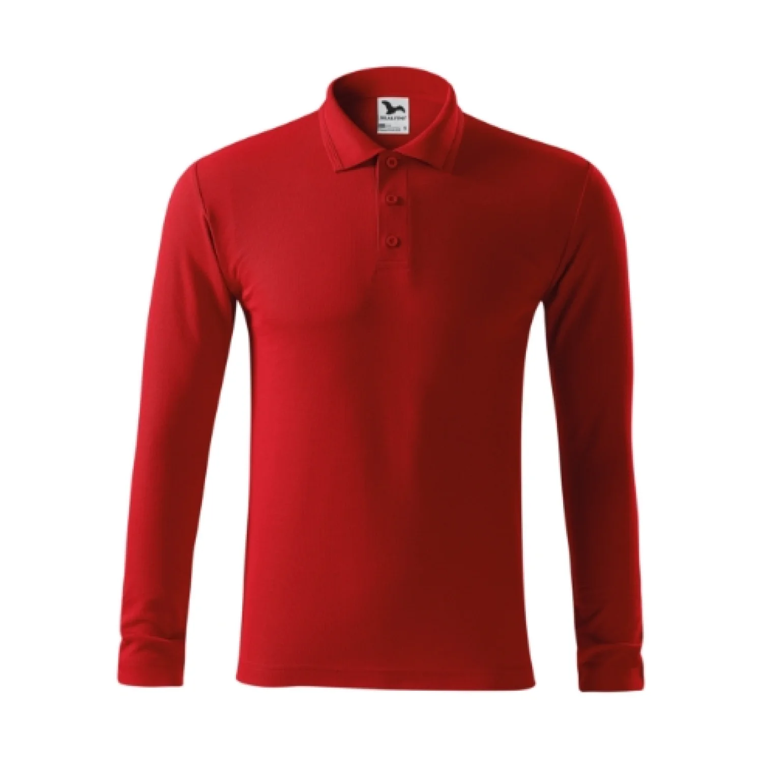 MALFINI Pique Polo LS piros 07