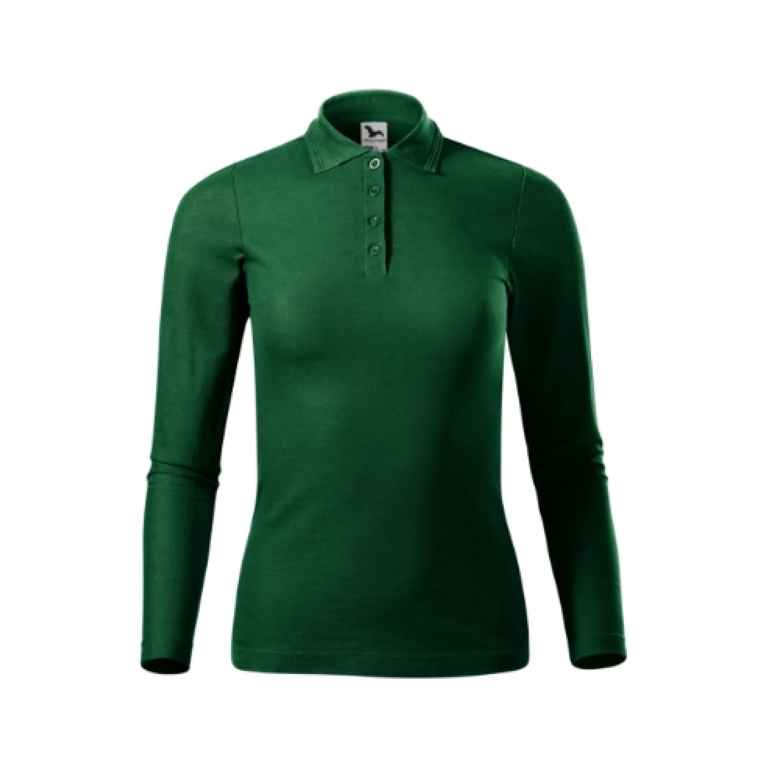 MALFINI Pique Polo LS dark green D3