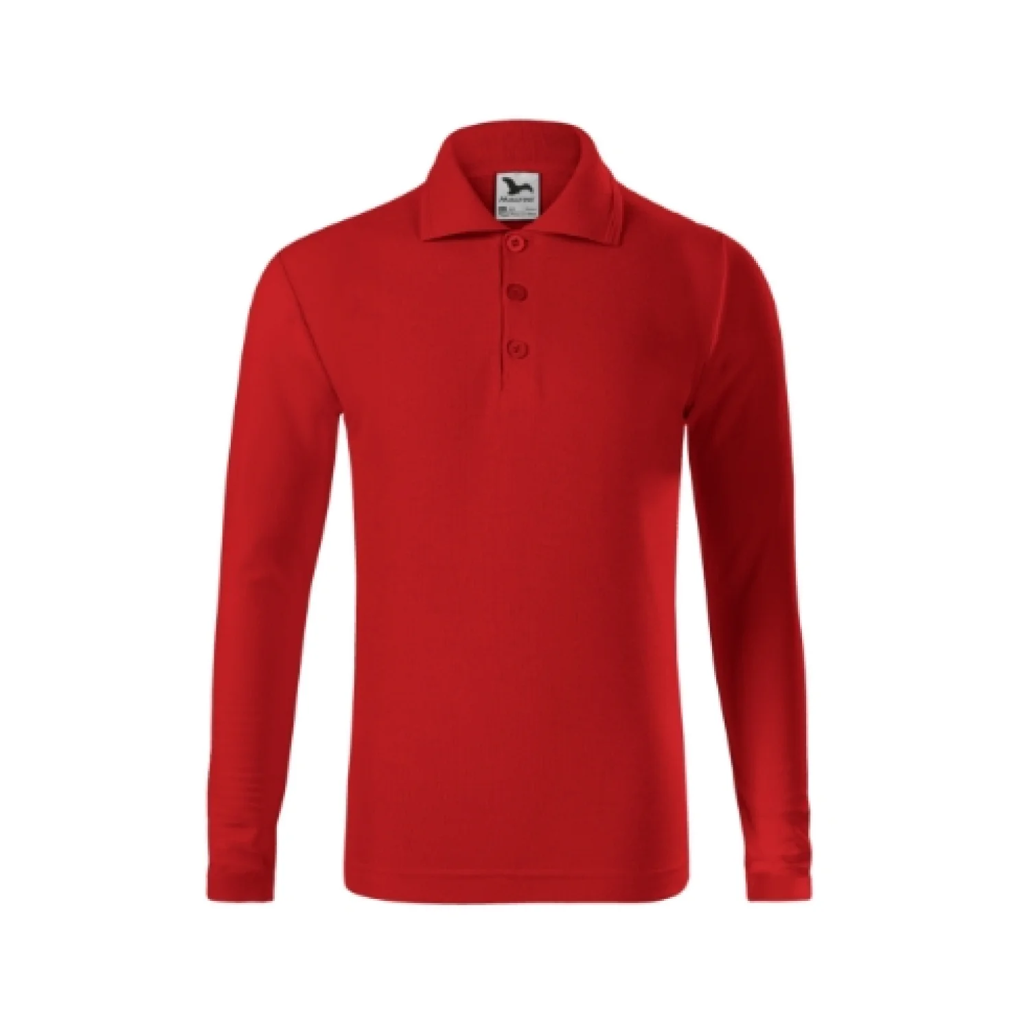 MALFINI Pique Polo LS piros 07