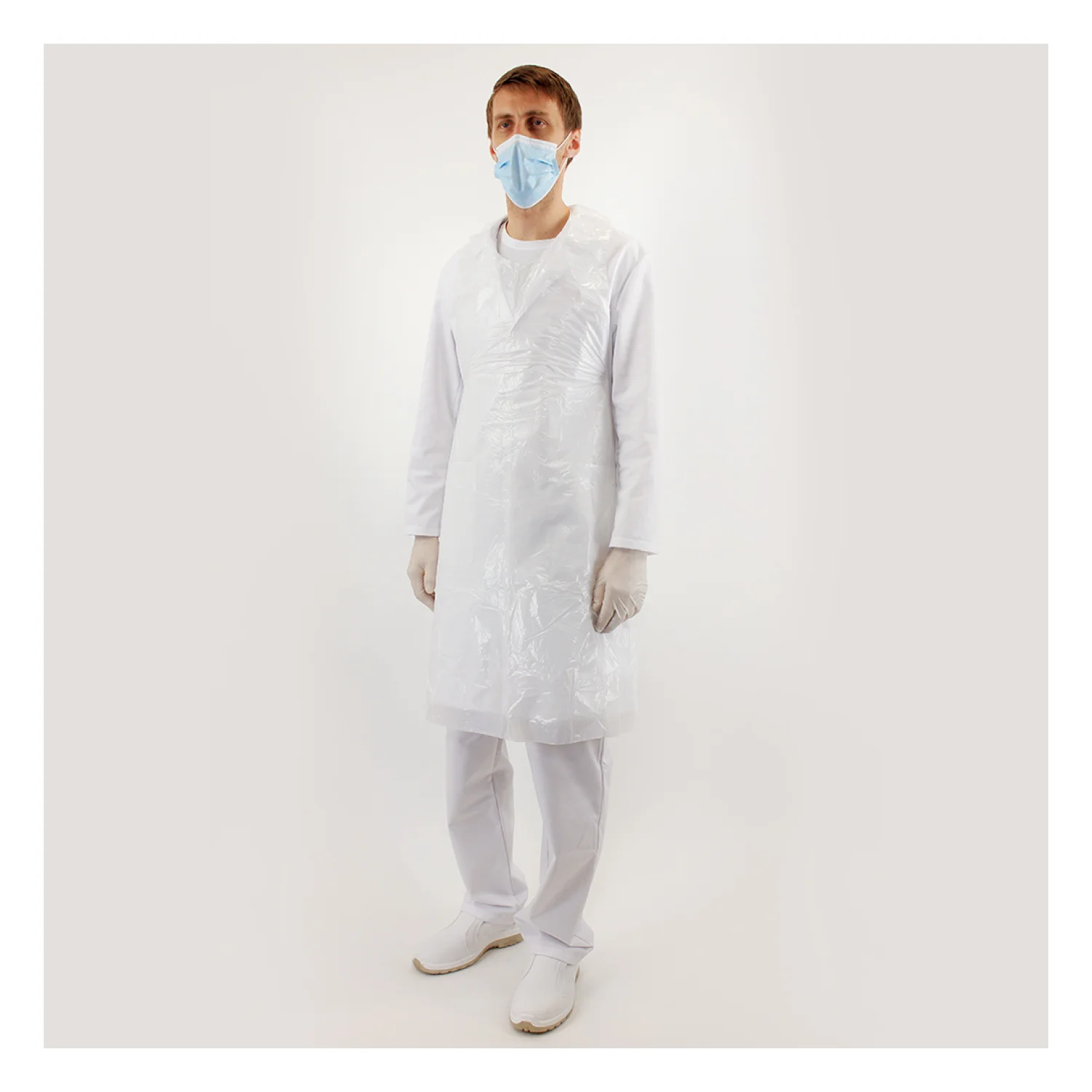 Lacuna Disposable apron ZOE navy White