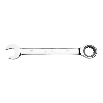TOPEX Racsnis csillag-villáskulcs 21mm CRV
