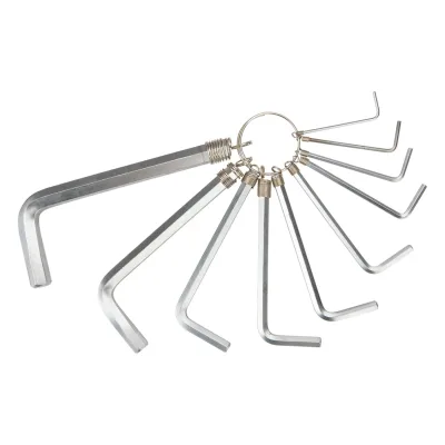 TOPEX Imbuszkulcs készlet 10db, CRV, 1.5-10mm