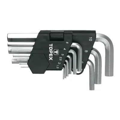 TOPEX Imbuszkulcs készlet 9db, 1.5-10mm