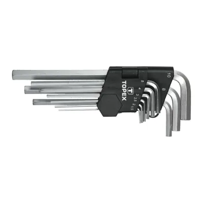 TOPEX Imbuszkulcs készlet 9db, hosszú 1.5-10mm