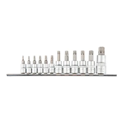 TOPEX Torxbitkészlet 1/4, 3/8, 1/2", 12db kulcs