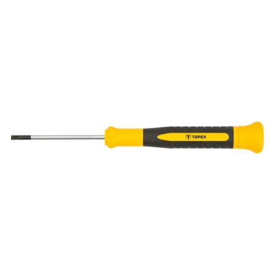 TOPEX Műszerész, precíziós csavarhúzó, lapos, 2.5x50mm csavarhúzók és bitfej