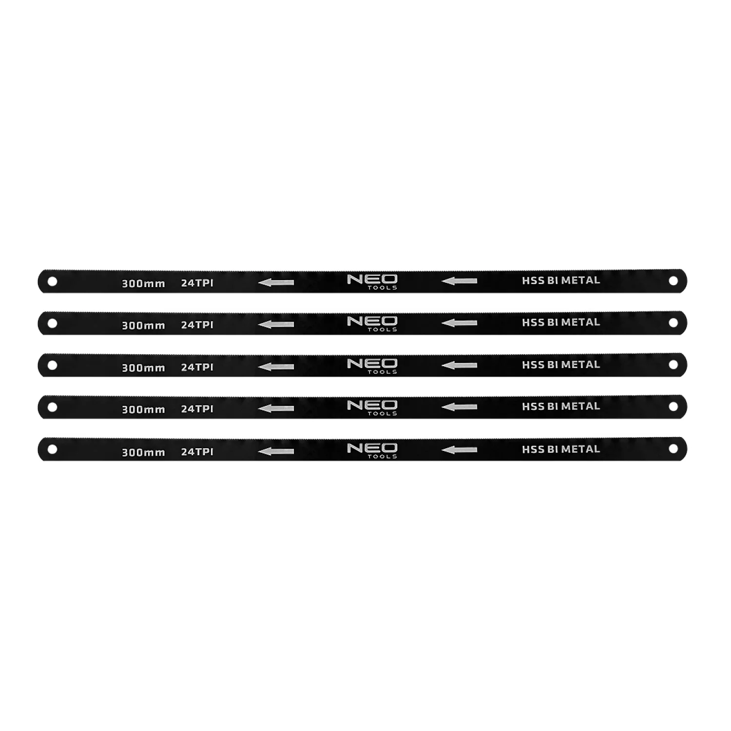NEO Fémfűrészlap készlet 300x12, 5mm, 5db, HSS bimetal
