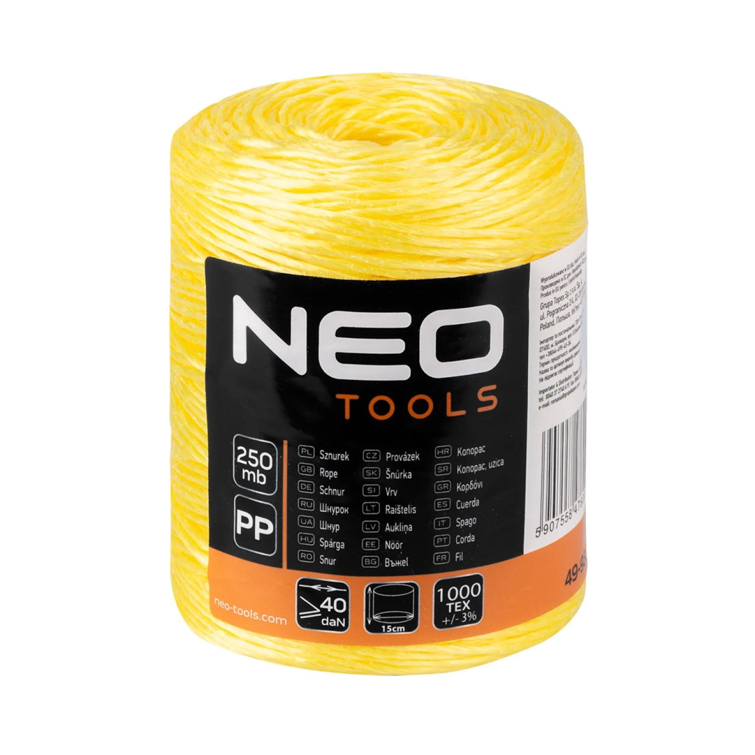 NEO Polipropilén, PP, zsinór, 250m