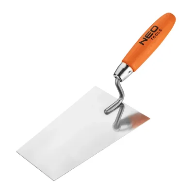 NEO Kőműves kanál szögletes, berni, 180mm, fa markolat építőipari kéziszerszám