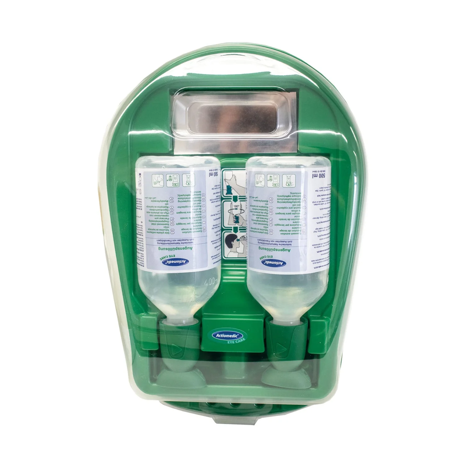 Actiomedic EYE CARE Medidrop I Design szemkimosó állomás 2 x 500 ml 0.9% nátrium-klorid oldattal