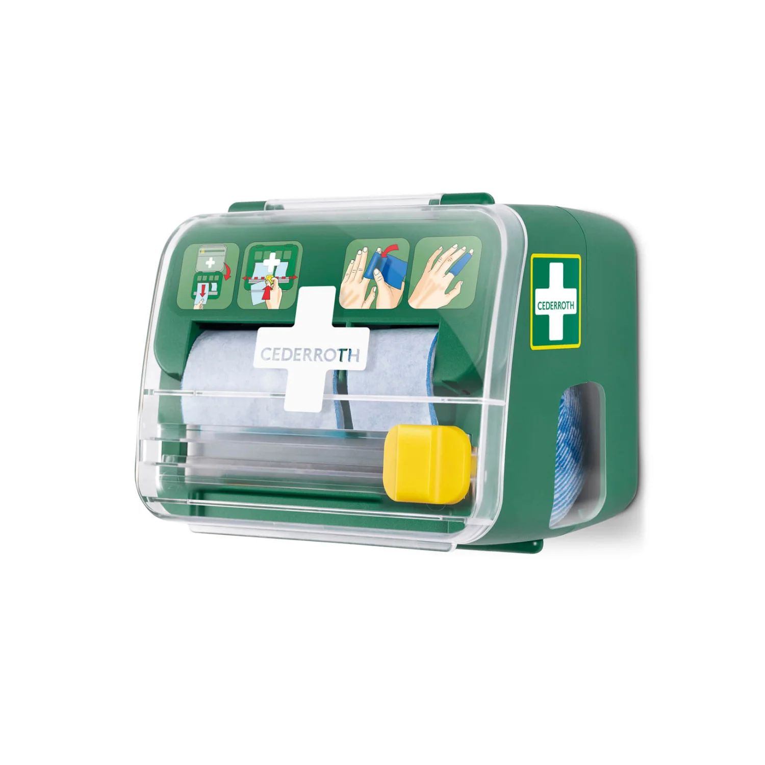 Cederroth 2-in-1 tearable/cuttable adhesive bandage dispenser