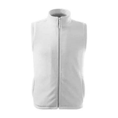 Rock Safety Unisex polár mellény, fehér, 280 g/m²