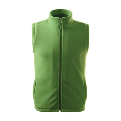 Rock Safety Unisex polár mellény, borsózöld, 280 g/m²