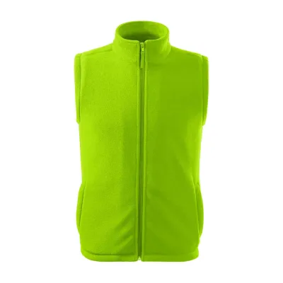 Rock Safety Unisex polár mellény, lime, 280 g/m²