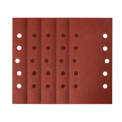 NEO Csiszolópapír tépőzáras 115x230mm, K120, lyukas, 5db csiszolólapok és -szalag