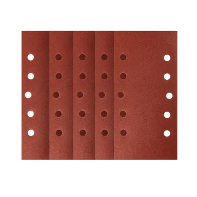 NEO Csiszolópapír tépőzáras 115x230mm, K180, lyukas, 5db csiszolólapok és -szalag