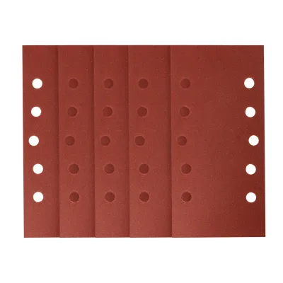 NEO Csiszolópapír tépőzáras 115x230mm, K240, lyukas, 5db csiszolólapok és -szalag