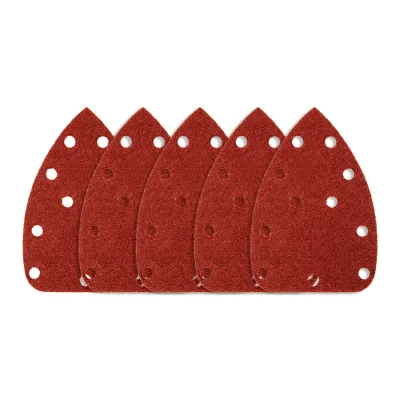 NEO Csiszolópapír tépőzáras deltacsiszolóhoz 140x140x80mm, K240, 11 lyukas, 5db, min. rendelés: 5cs csiszolólapok és -szalag